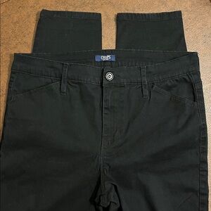 Chaps Cotton Black Pants, Size 6
